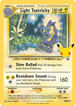 SWSH Black Star Promos Light Toxtricity Pokémon card
